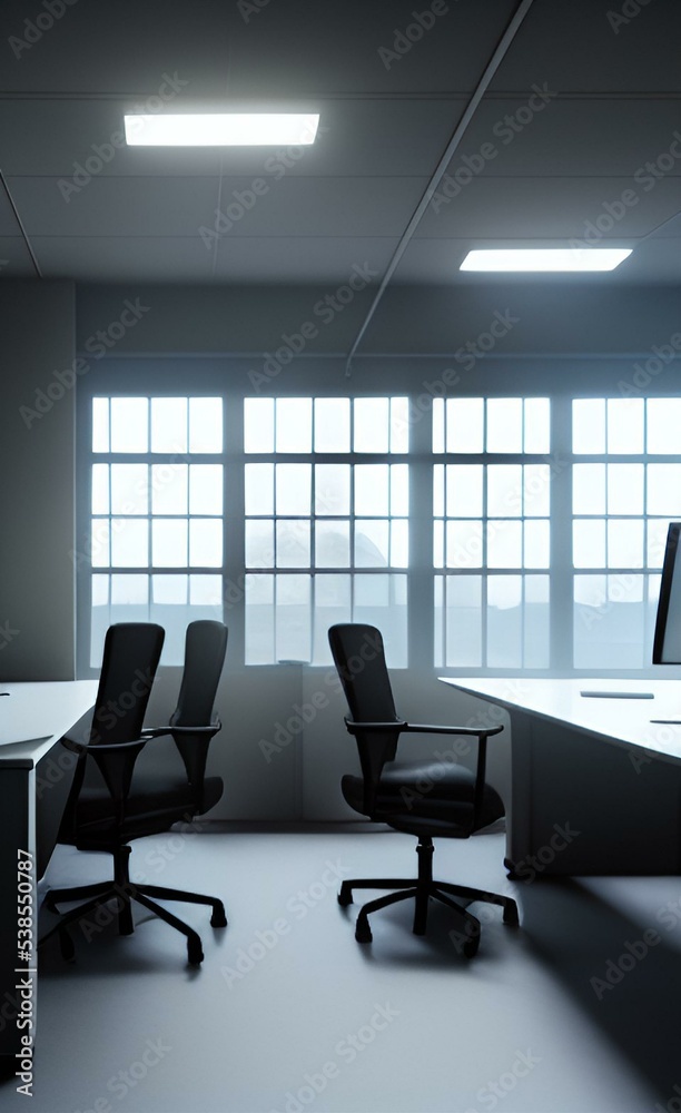 Empty Office. Workday. Business.