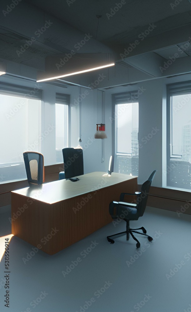 Fototapeta premium Empty Office. Workday. Business.