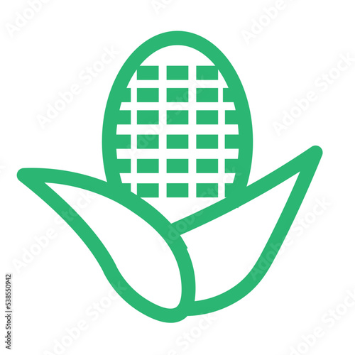 cob corn farm food maize vegetable icon