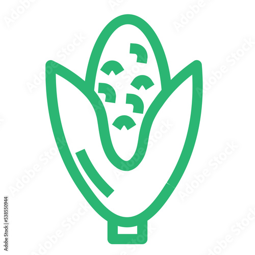 cob corn farming food maize sweetcorn vegetable icon