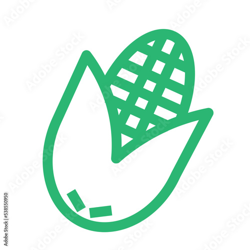 cob corn food maixe vegetable icon
