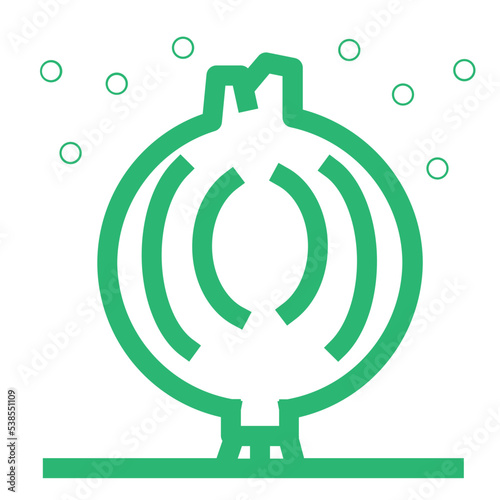 condiment food herbs natural onion root vegetable icon