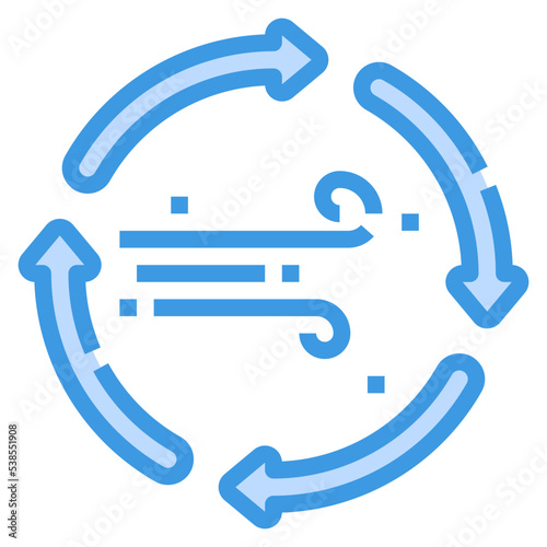 wind outline icon