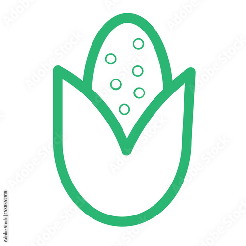corn corncob cornstalk food maize popcorn vegetable icon