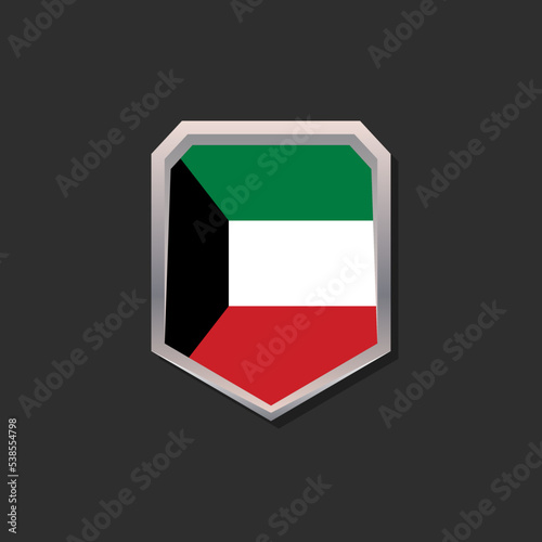 Free Download Illustration of Kuwait flag Template - GFXLoad