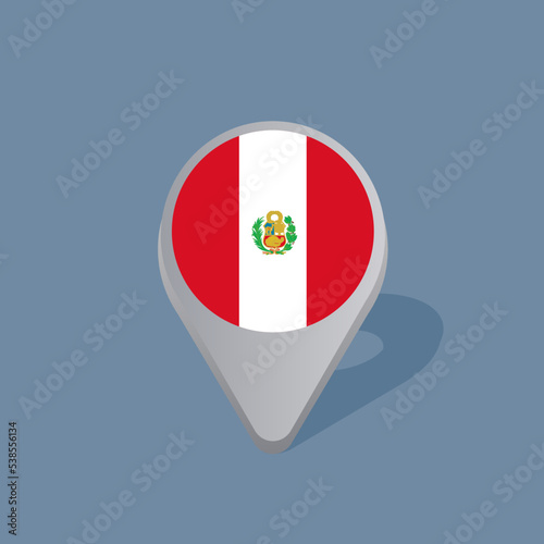 Free Download Illustration of Peru flag Template - GFXLoad