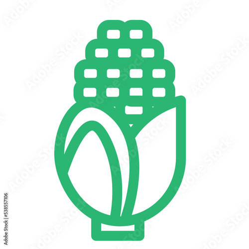 corn vegetable maize organic healthy cereal icon