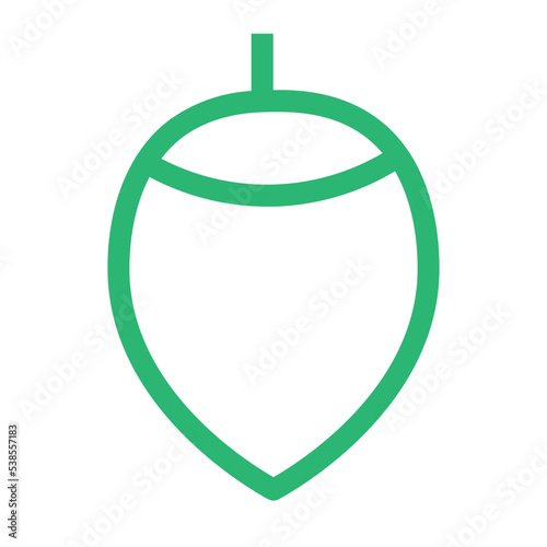 crop fresh hazelnut nut organic icon