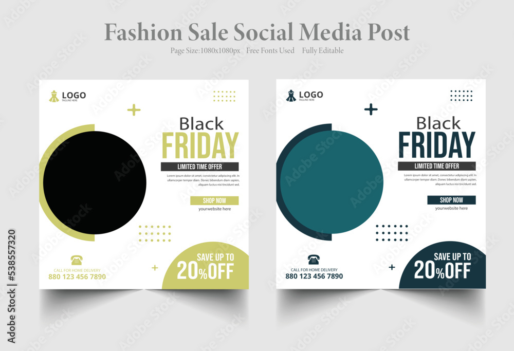 fashion sale social media post banner design template. discount fashion sale social media post banner design. fashion sale web banner.