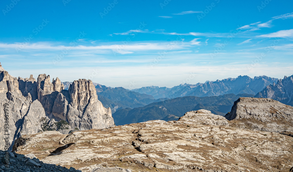 landscape of the mountains in Dolomite's