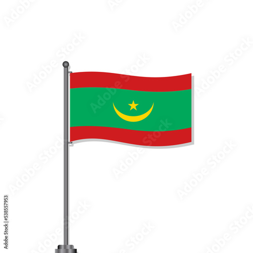 Free Download Illustration of Mauritania flag Template - GFXLoad