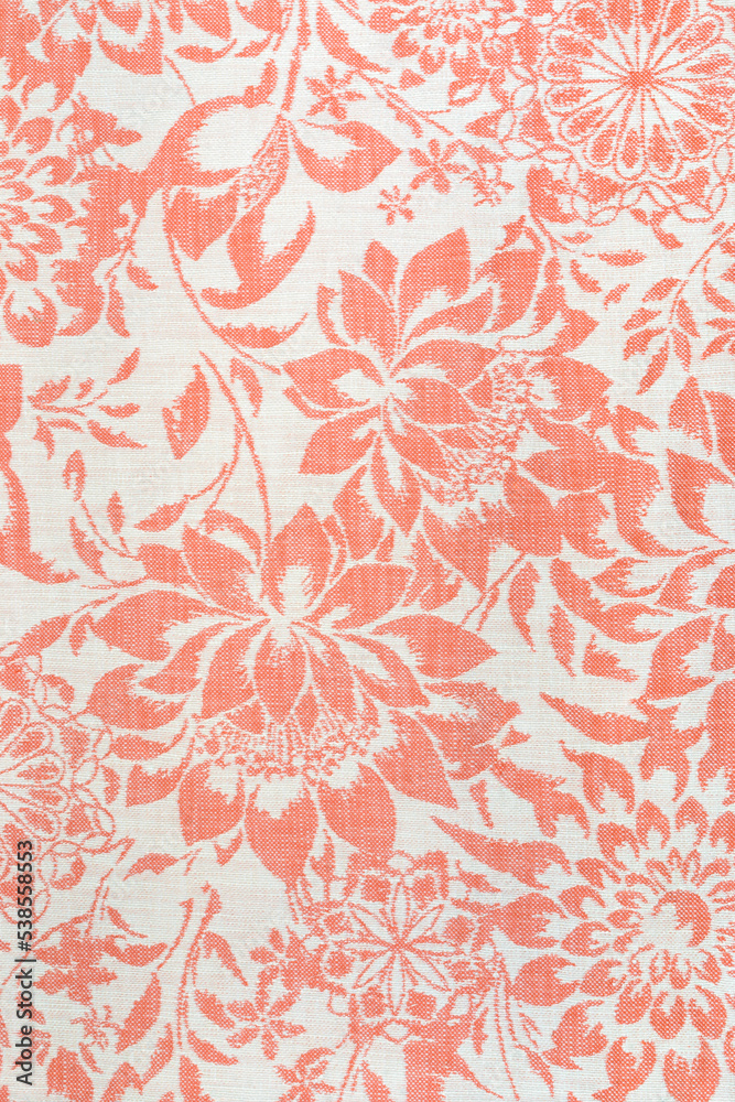 Texture retro tapestry textile pattern with floral ornament. vintage baroque fabric designs used as background. Fabric texture for sofa Texture retro tapestry textile pattern with floral ornament. vintage baroque fabric designs used as background. Fabric texture for sofa