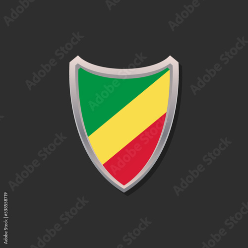 Illustration of Congo flag Template Free Download Illustration of Congo flag Template - GFXLoad