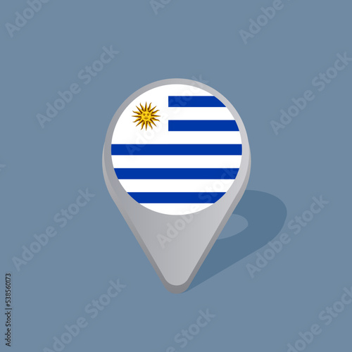Illustration of Uruguay flag Template Free Download Illustration of Uruguay flag Template - GFXLoad