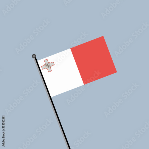 Illustration of Malta flag Template