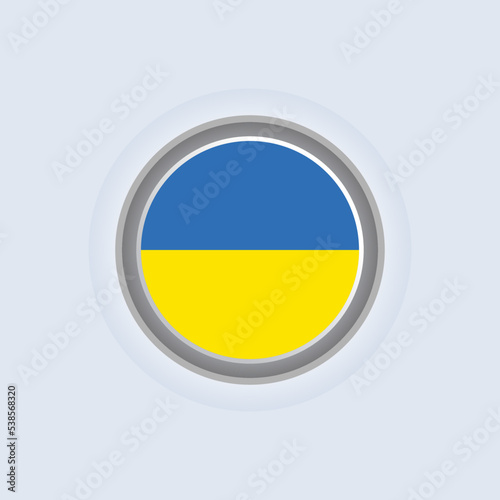 Illustration of Ukraine flag Template