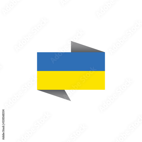 Illustration of Ukraine flag Template