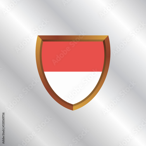 Free Download Illustration of Monaco flag Template - GFXLoad