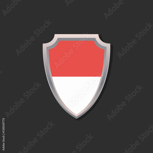 Free Download Illustration of Monaco flag Template - GFXLoad