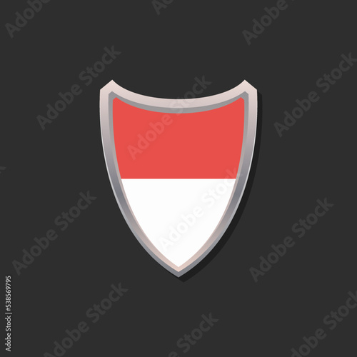 Free Download Illustration of Monaco flag Template - GFXLoad