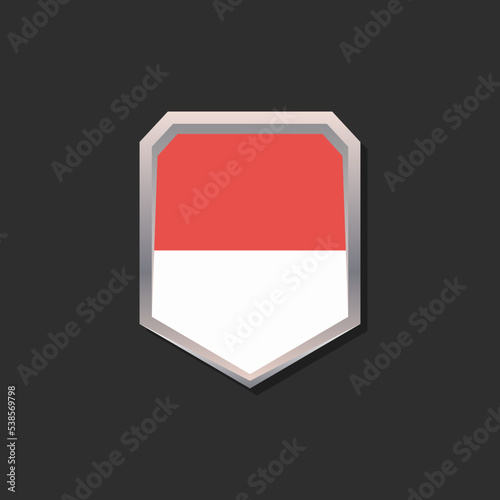 Free Download Illustration of Monaco flag Template - GFXLoad