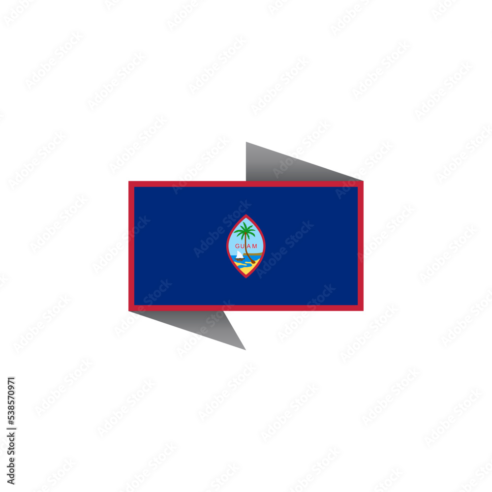 Obraz premium Illustration of Guam flag Template