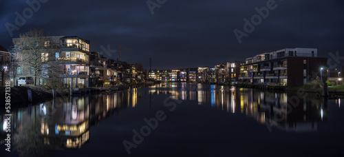 Fotografie, Obraz Emden Stad Silhouette