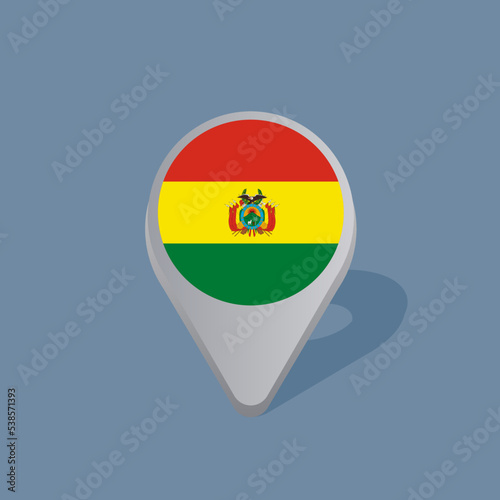 Illustration of Bolivia flag Template Free Download Illustration of Bolivia flag Template - GFXLoad
