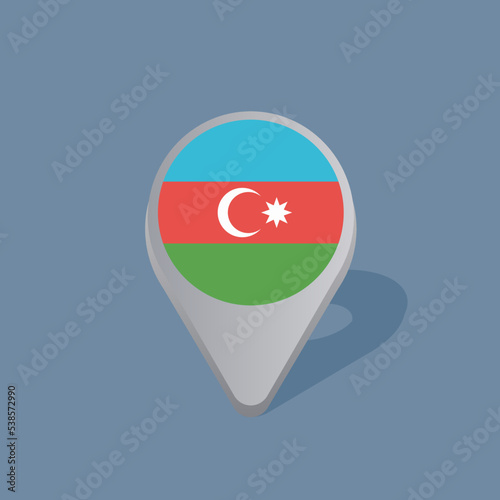 Illustration of Azerbaijan flag Template Free Download Illustration of Azerbaijan flag Template - GFXLoad