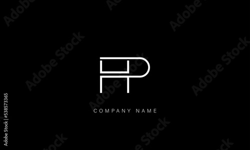 HP, PH Abstract Letters Logo Monogram