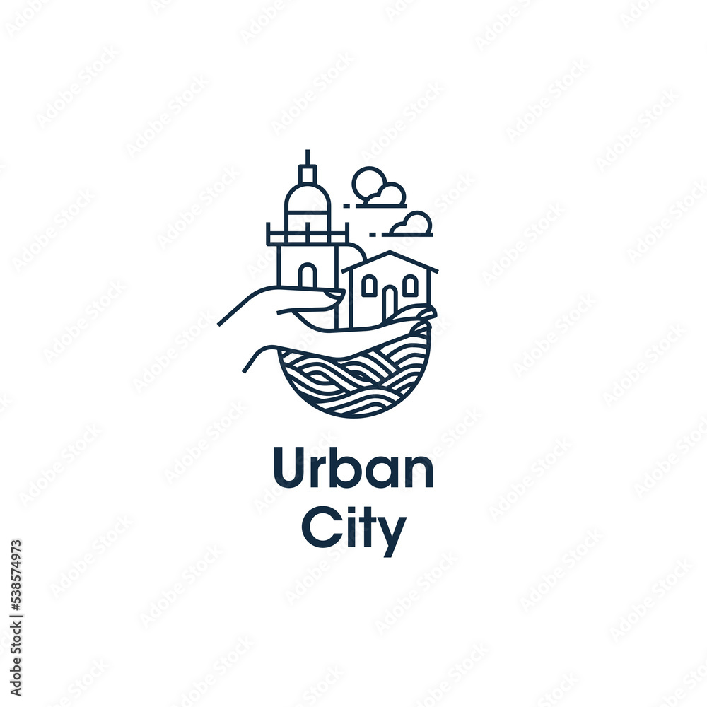 urban city planning logo design inspiration for architecture bussiness sector