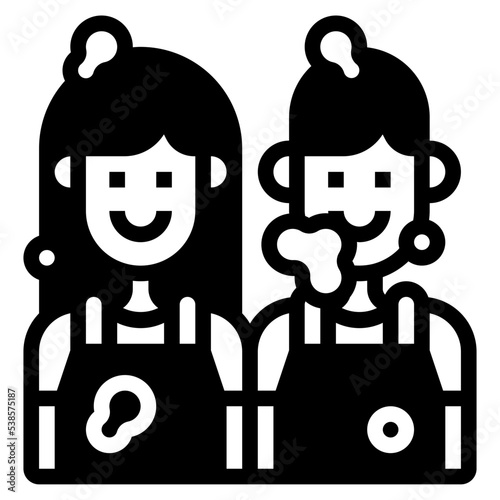 housekeeper glyph icon