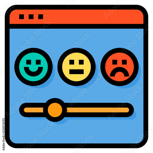 Feedback filled outline icon