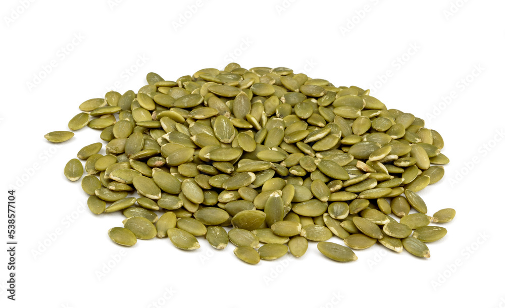 pumpkin seed isolate on a white background pumpkin seed isolate on a white background