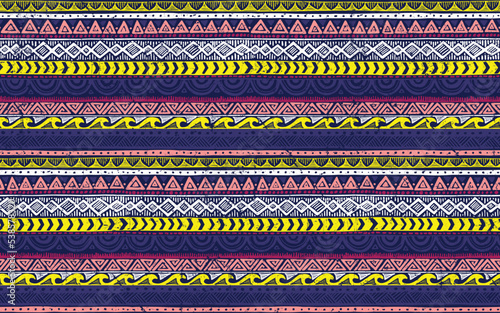 Tribal Ethnic Homemade Ornament Background
