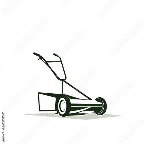 logo design lawn mower