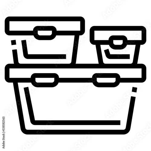 lunch box outline icon
