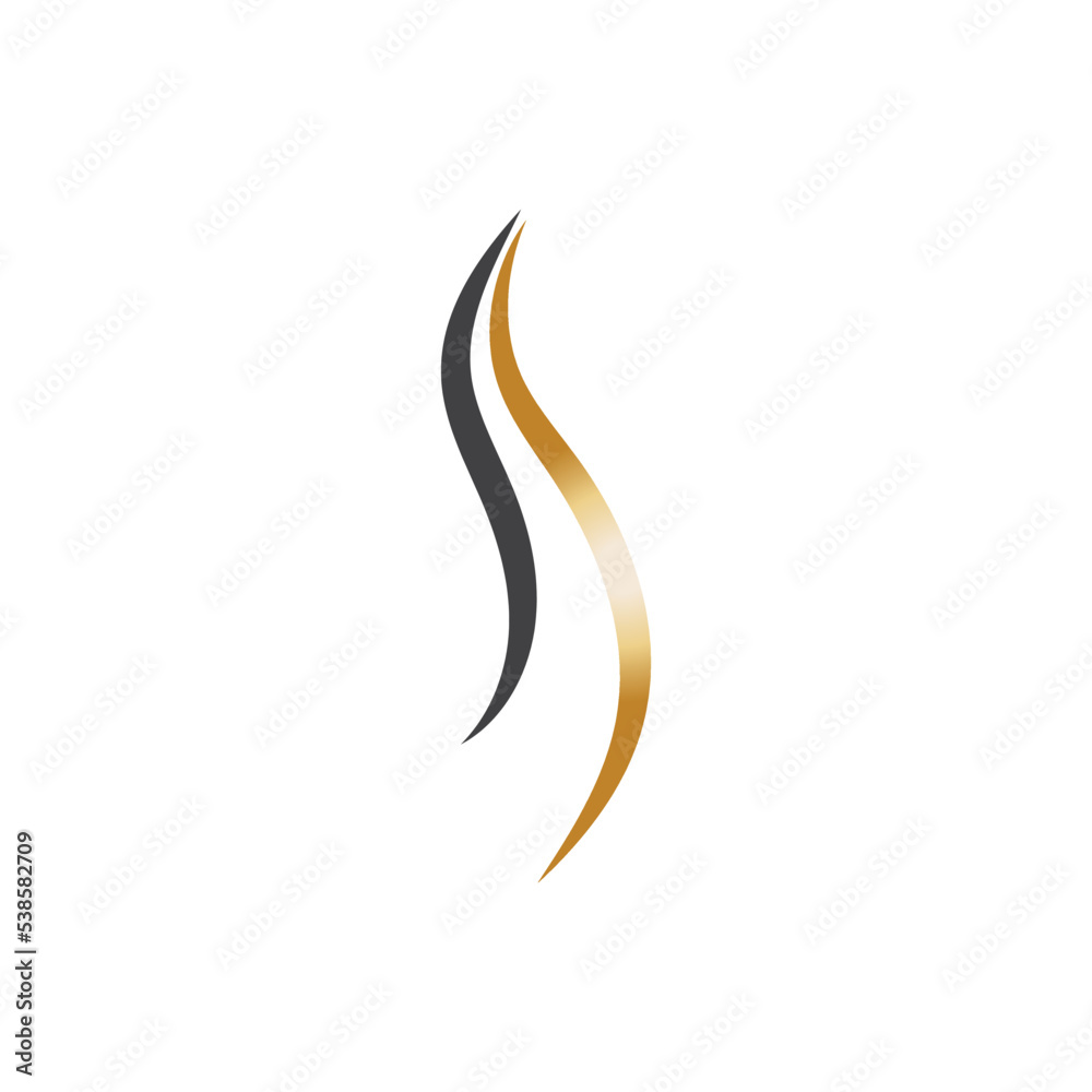 hair wave logo vector illustration design hair wave logo vector illustration design