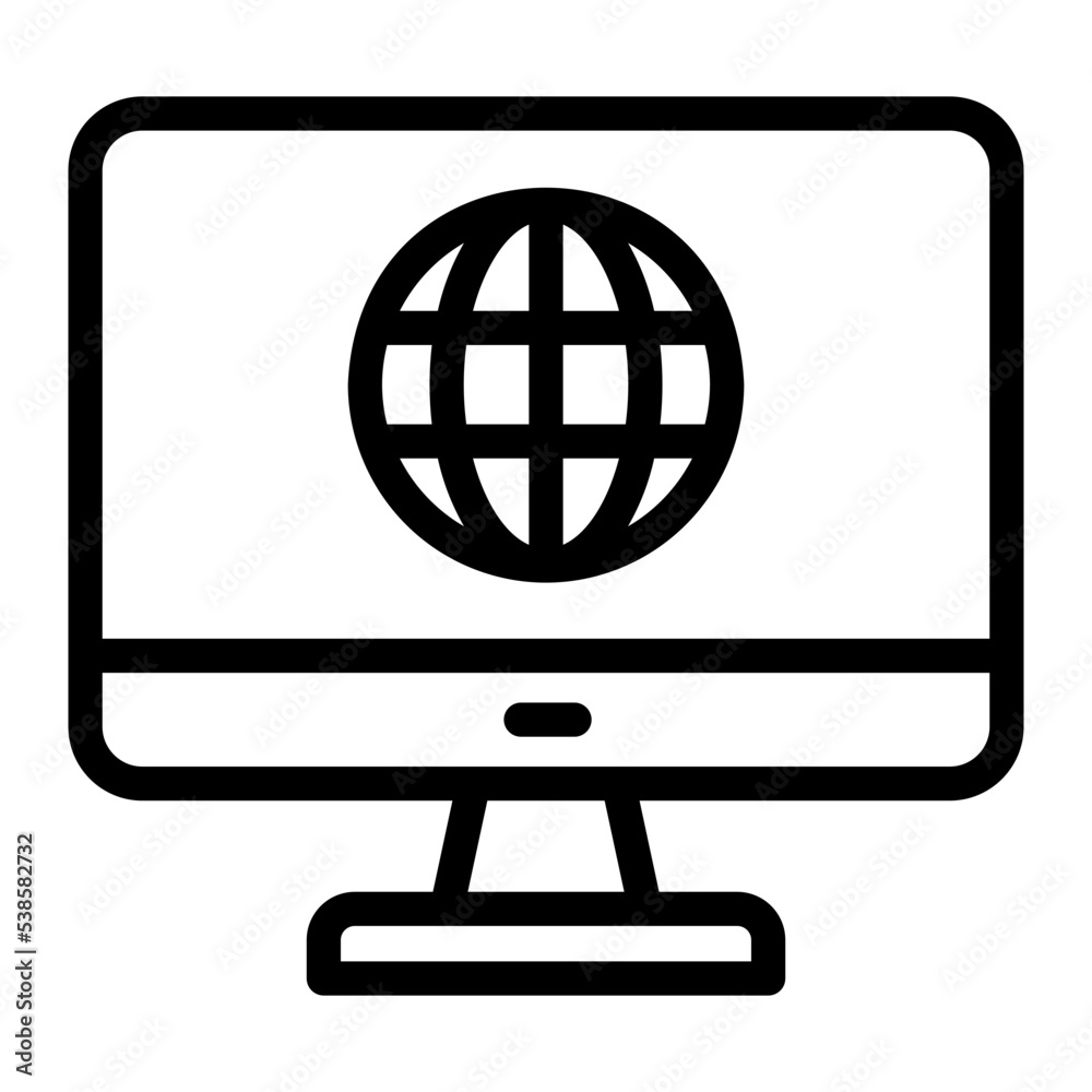 internet line icon internet line icon