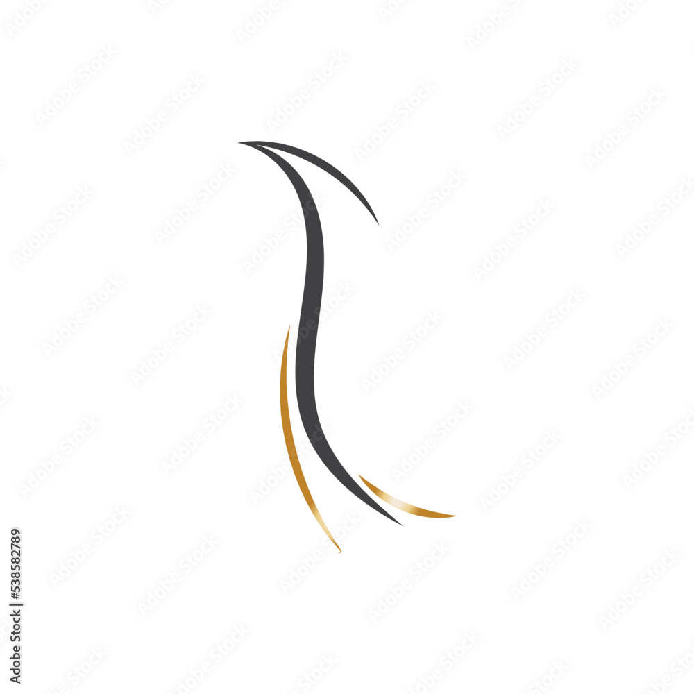 hair wave logo vector illustration design hair wave logo vector illustration design