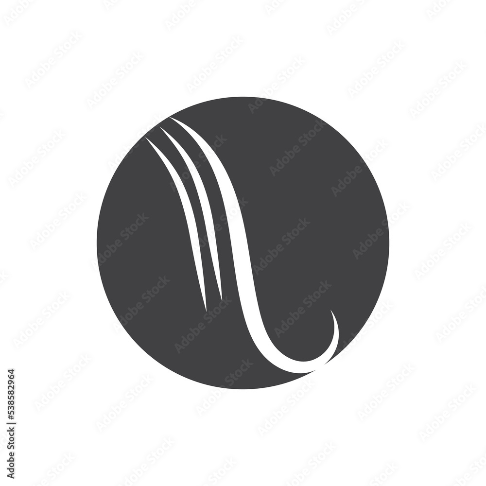 hair wave logo vector illustration design hair wave logo vector illustration design
