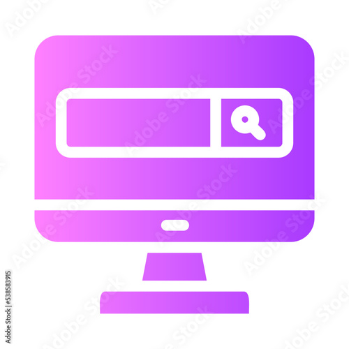 browsing gradient icon