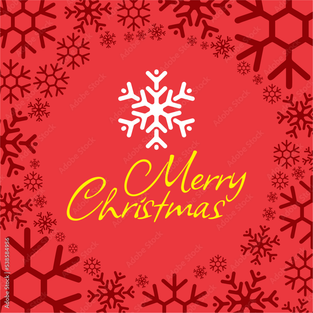 christmas elements background design Vector illustration, merry xmas snow banner, wallpaper or backdrop decor