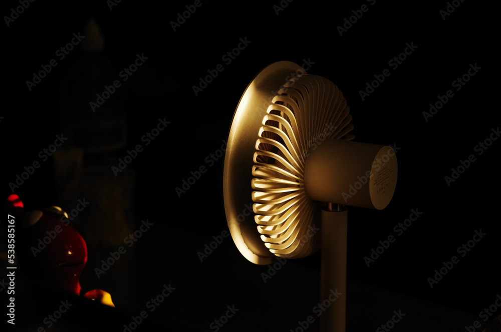 close up of a fan