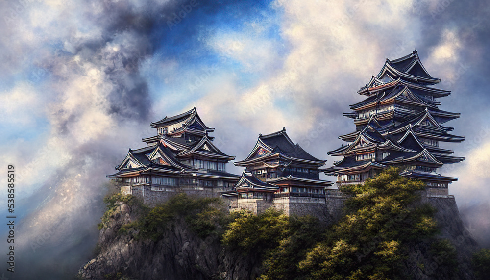 Japanese Castle generated by AI