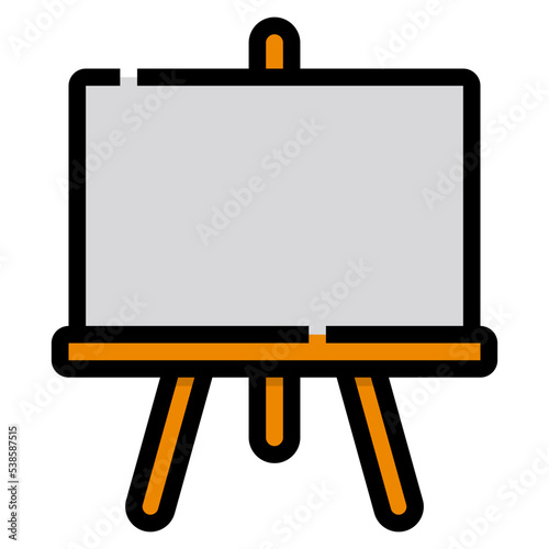 canvas filled outline icon