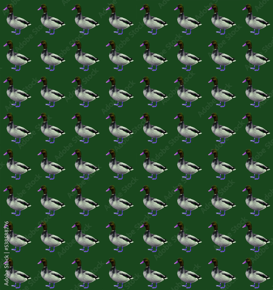 Obraz premium seamless duck pattern