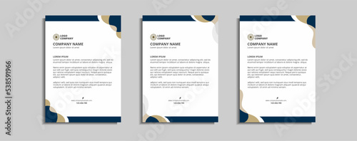 modern corporate letterhead template design