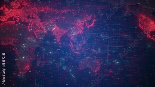 World Map Studio Background for news 