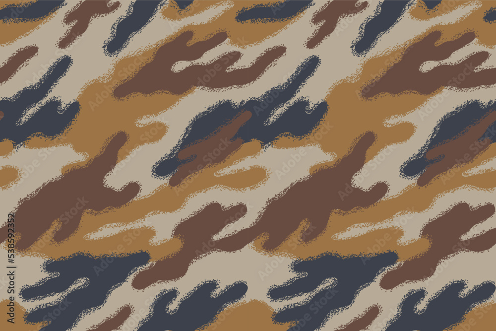 Fototapeta premium Camouflage pattern vector background, Seamless pattern. Abstract military or hunting camouflage background. black and white gray. Vector illustration